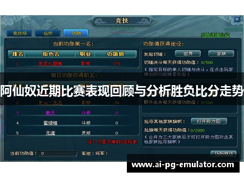 阿仙奴近期比赛表现回顾与分析胜负比分走势